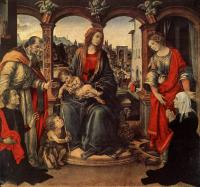 Lippi, Filippino - Madonna with Child and Saints